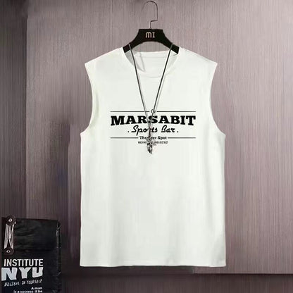 Mens Womens Cotton Sleeveless Undershirt Loose Fit Sports Vest