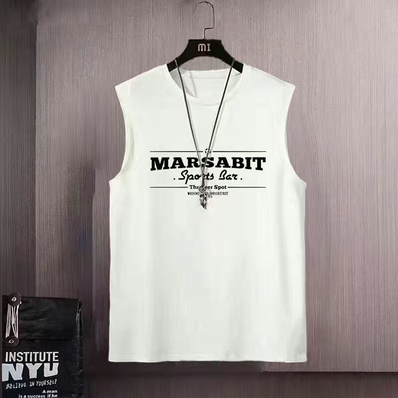 Mens Womens Cotton Sleeveless Undershirt Loose Fit Sports Vest