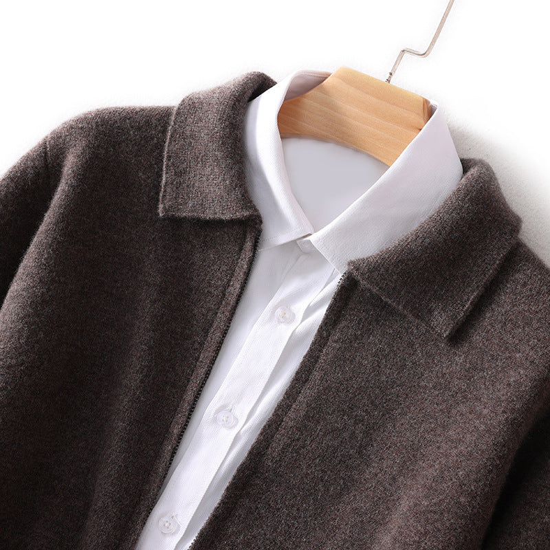 Mens Wool Cardigan