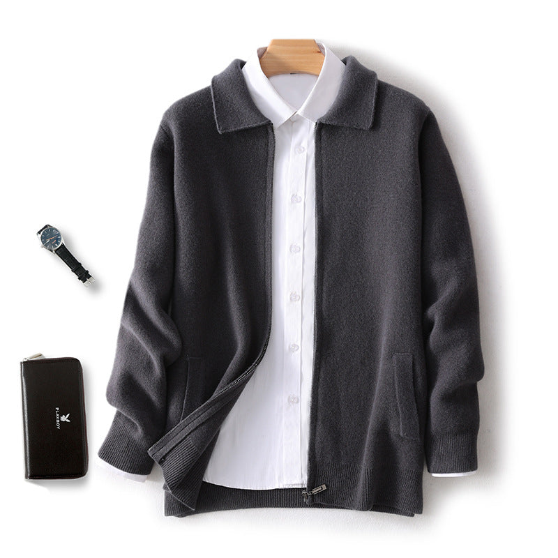 Mens Wool Cardigan