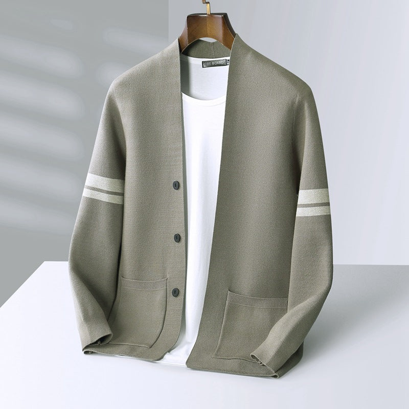 Mens Wool Cardigan