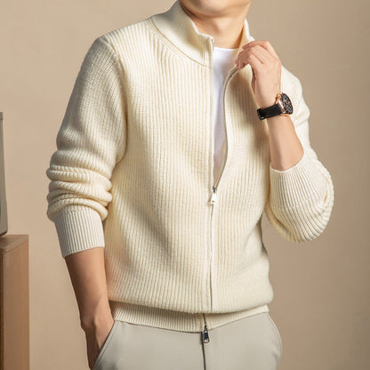 Mens Wool Knit Cardigan