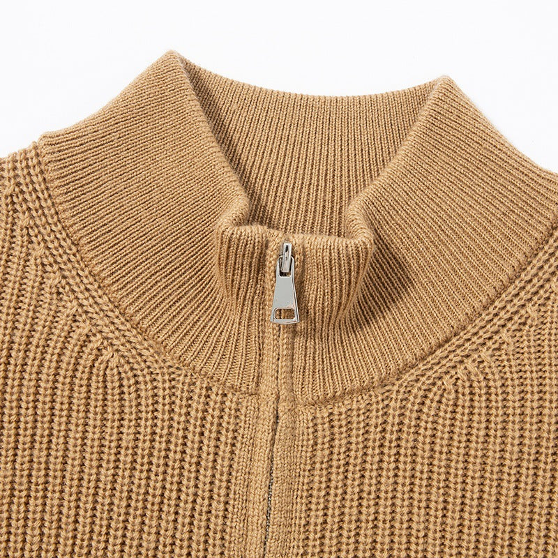 Mens Wool Knit Cardigan
