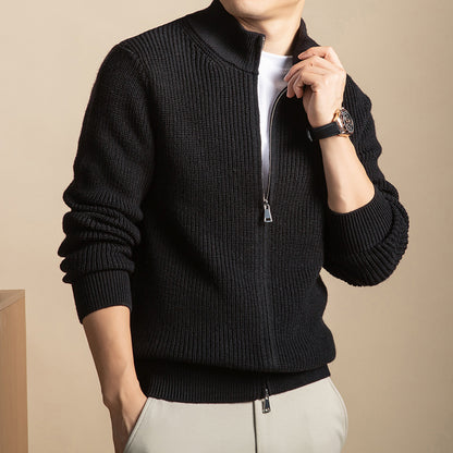 Mens Wool Knit Cardigan
