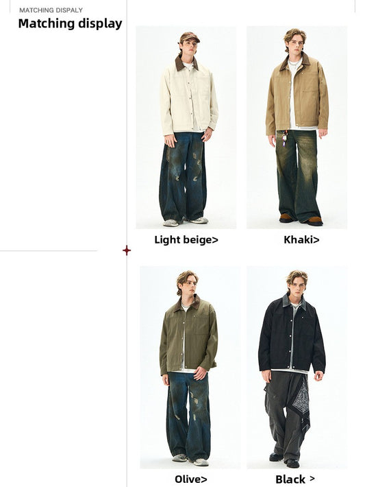 Mens Workwear Lapel Jacket