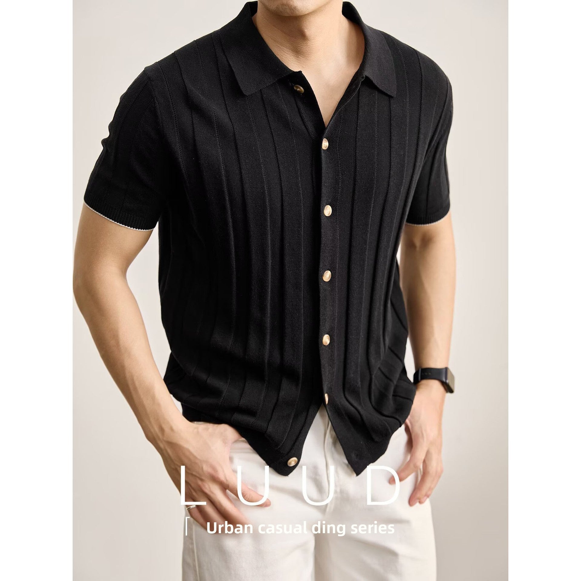 Mens Wrinkle-Resistant Short Sleeve Polo Shirt