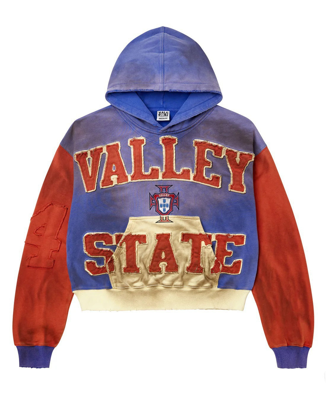 Mens Zip-Up Hooded Sweatshirt with Camouflage Print