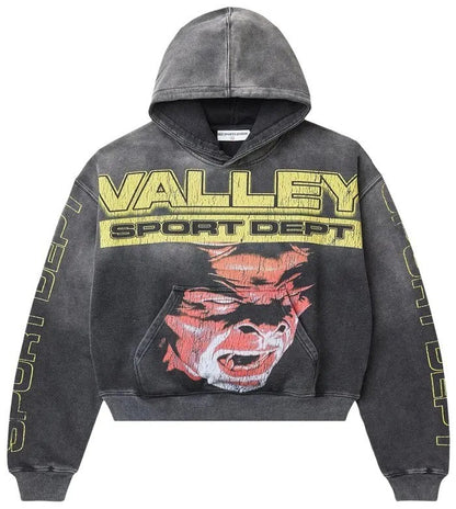 Mens Zip-Up Hooded Sweatshirt with Camouflage Print