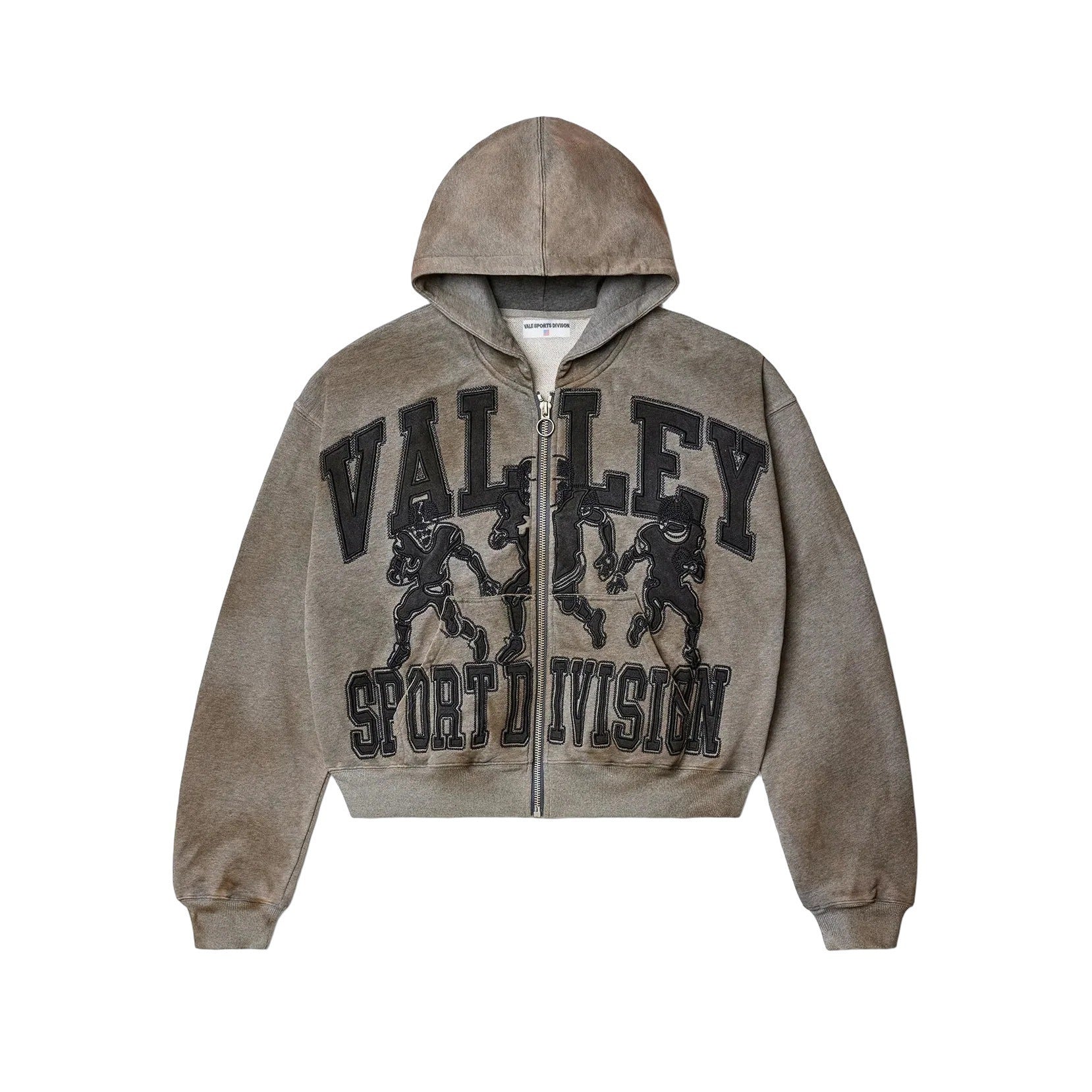 Mens Zip-Up Hooded Sweatshirt with Camouflage Print