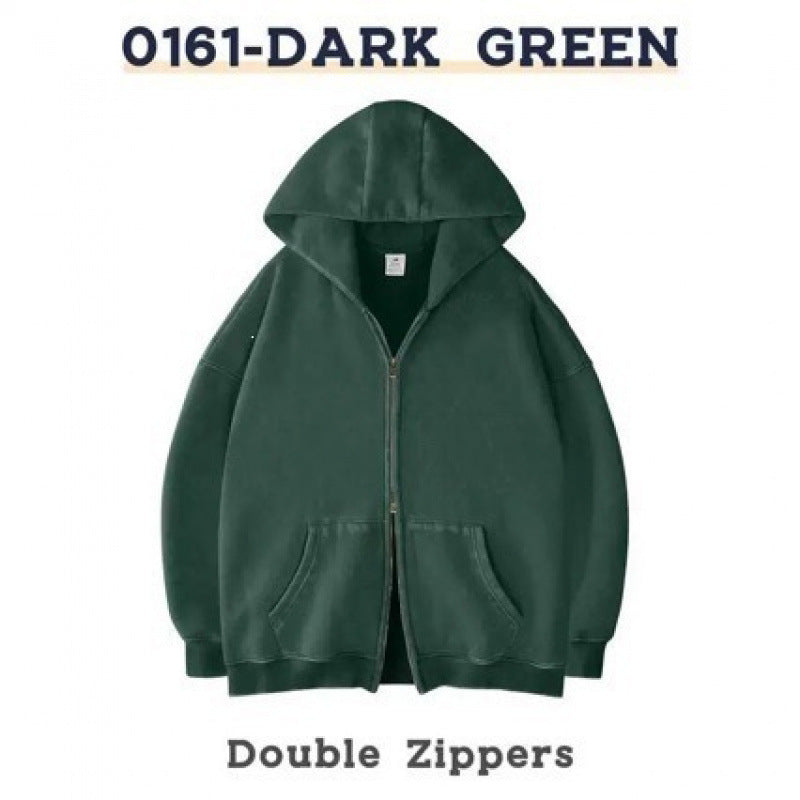 Mens Zipper Hooded Sweatshirt
