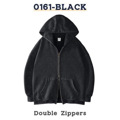 Mens Zipper Hooded Sweatshirt
