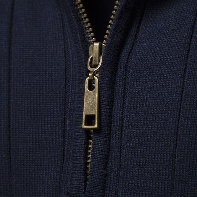 Mens Zipper Knit Sweater