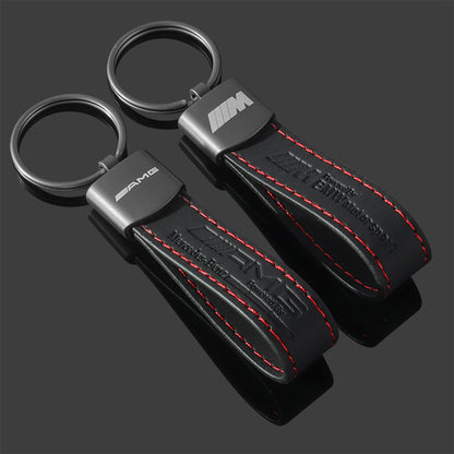 Mercedes-Benz AMG Leather Keychain Car Accessory