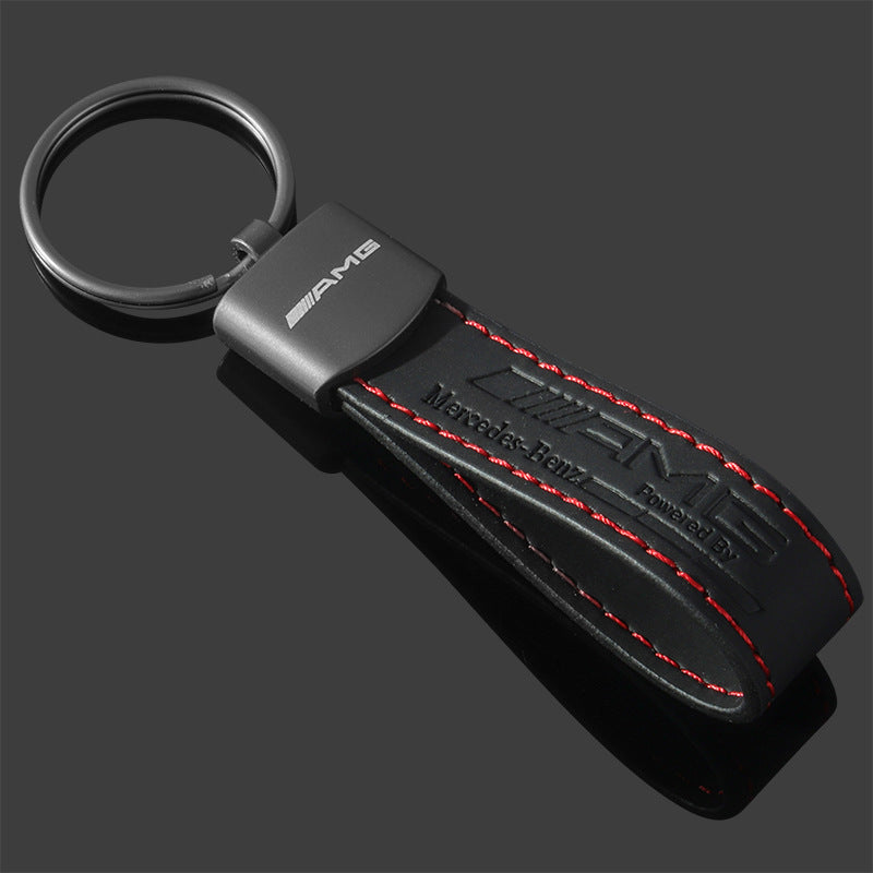Mercedes-Benz AMG Leather Keychain Car Accessory