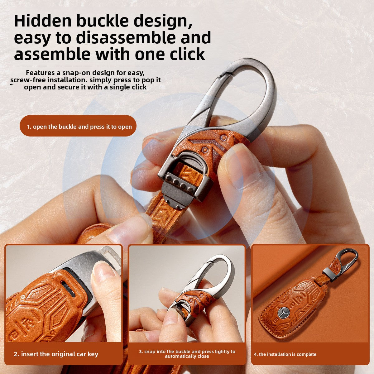 Mercedes-Benz Leather Key Cover