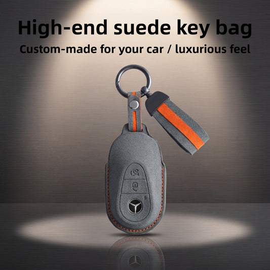 Mercedes-Benz Suede Key Cover with Accessories
