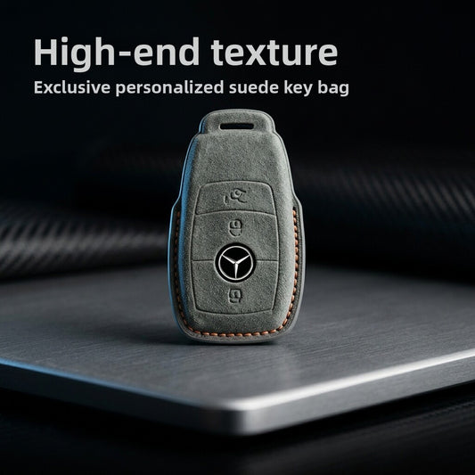 Mercedes-Benz Suede Key Cover with Accessories