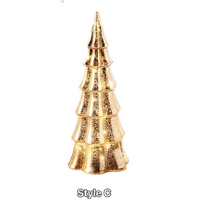 Mercury Glass LED Christmas Tree