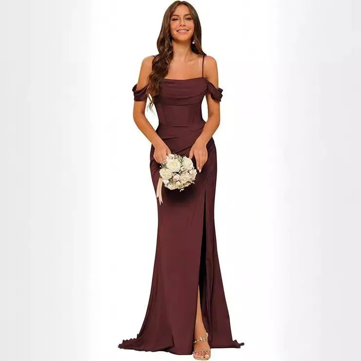 Mermaid Off-Shoulder Evening Dress