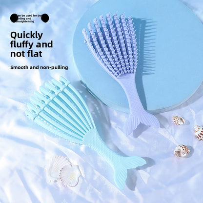 Mermaid Scalp Massage Comb Dry Wet Dual Use