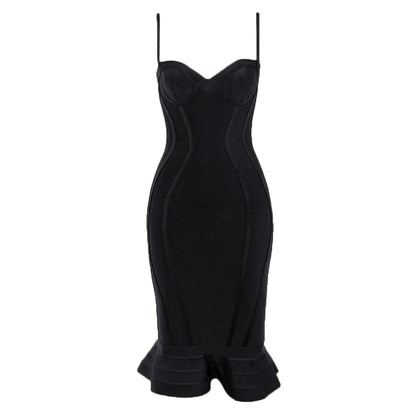 Mermaid tight slip dress bandage dress