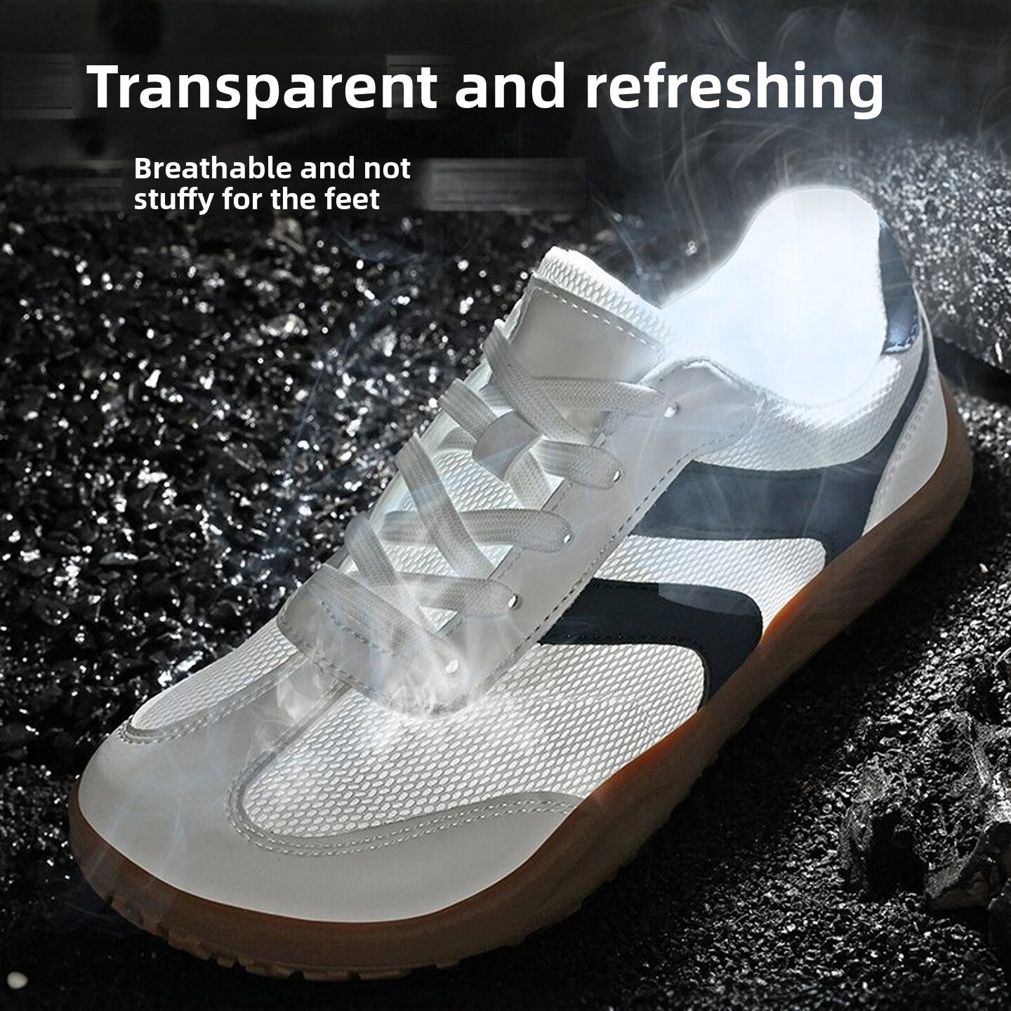 Mesh athletic shoes