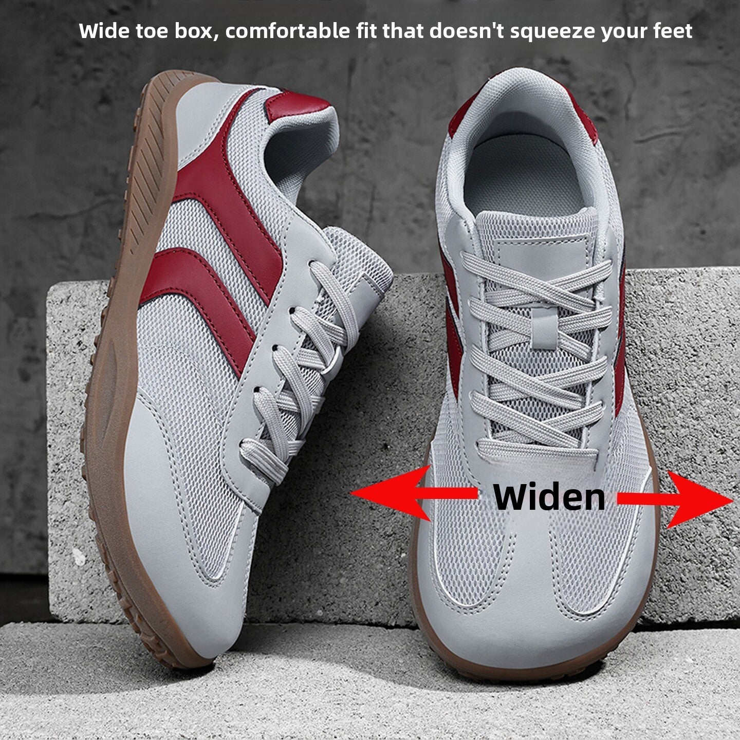 Mesh athletic shoes
