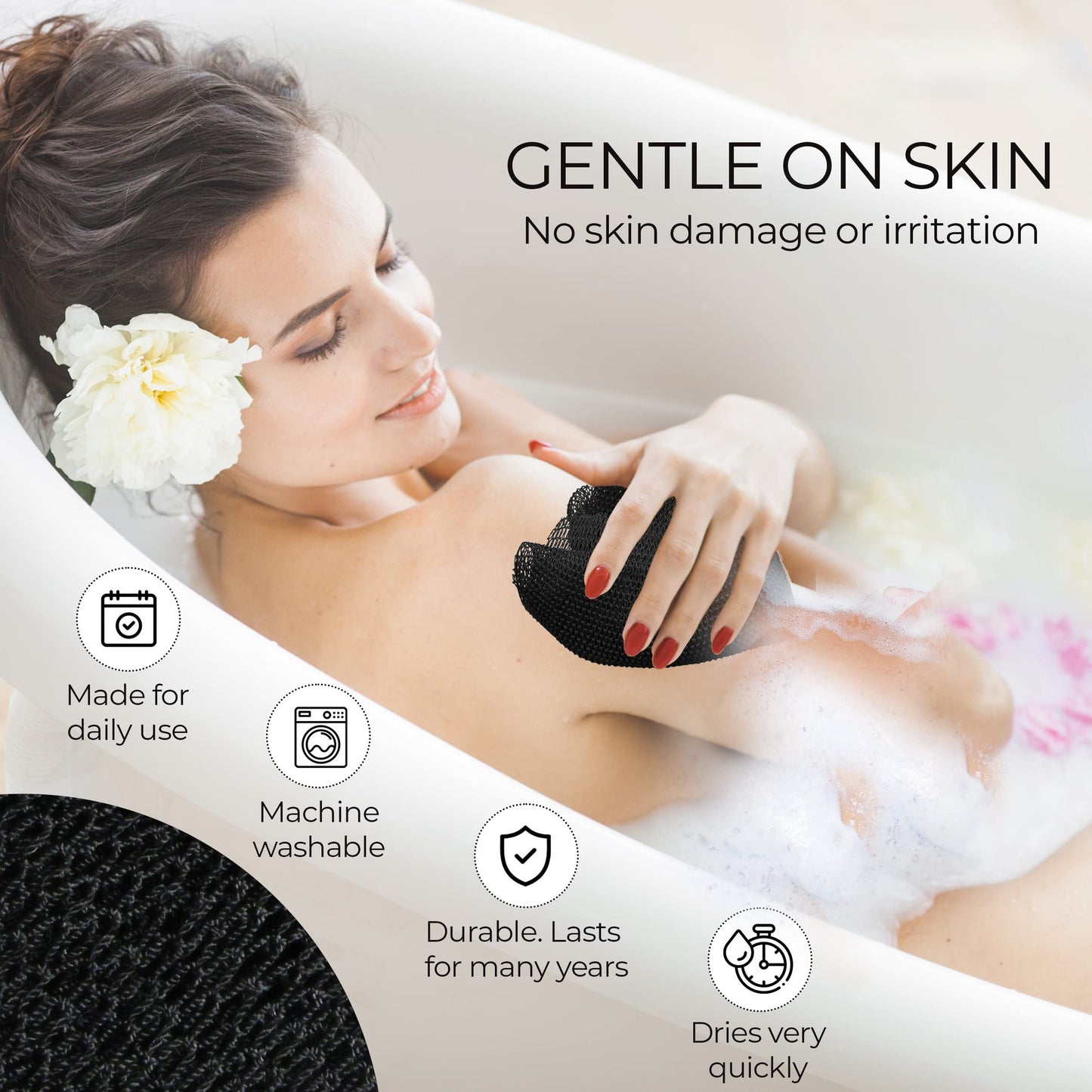 Mesh bath sponge