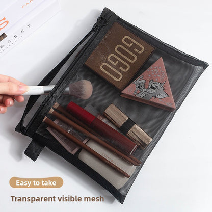 mesh cosmetic bag