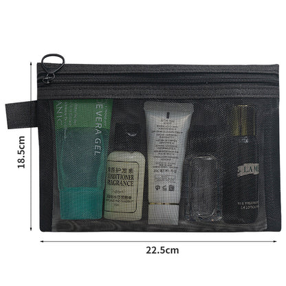 mesh cosmetic bag