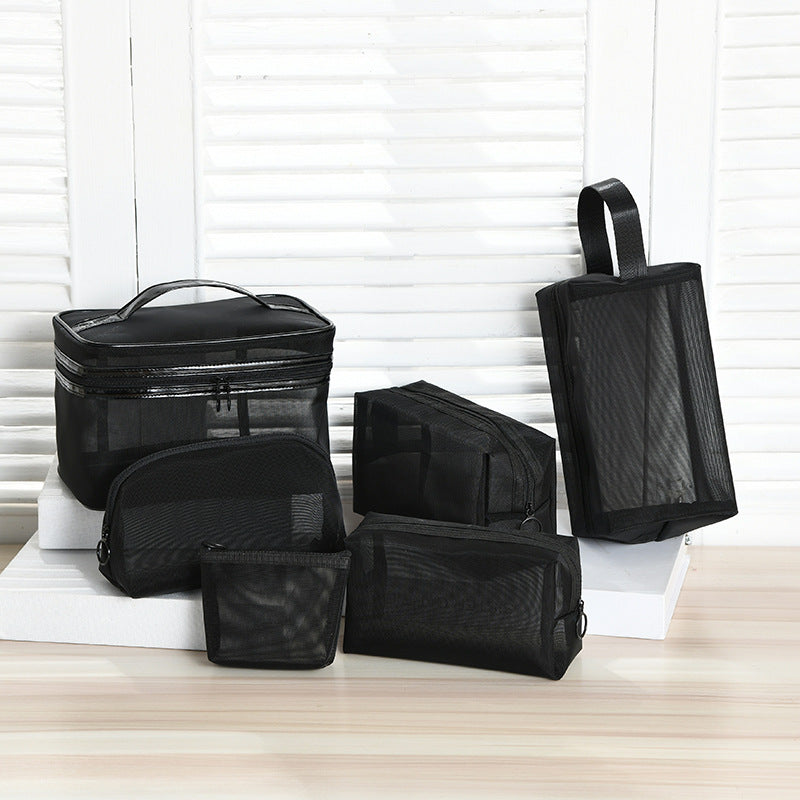 Mesh cosmetic bag