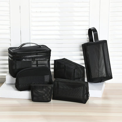 Mesh cosmetic bag