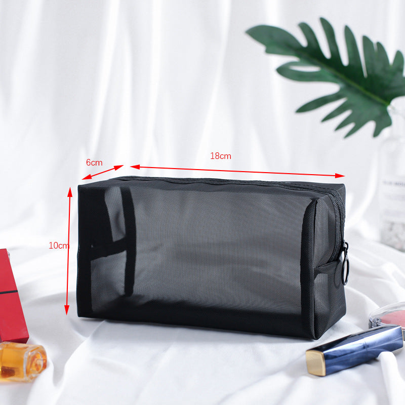 Mesh cosmetic bag