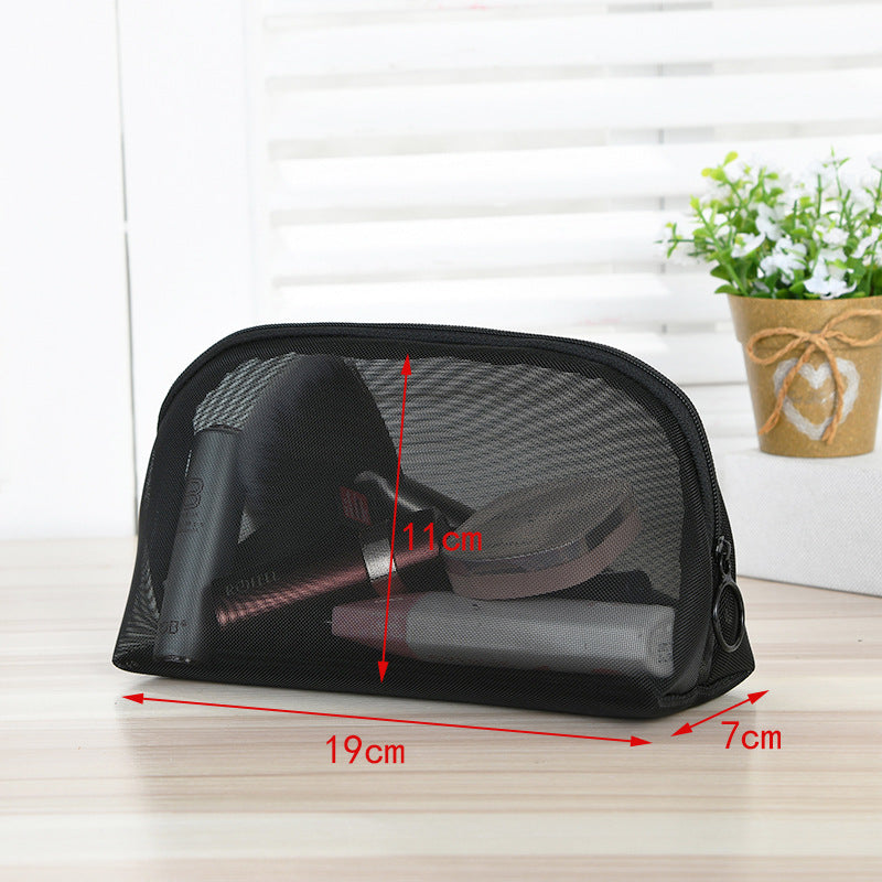 Mesh cosmetic bag
