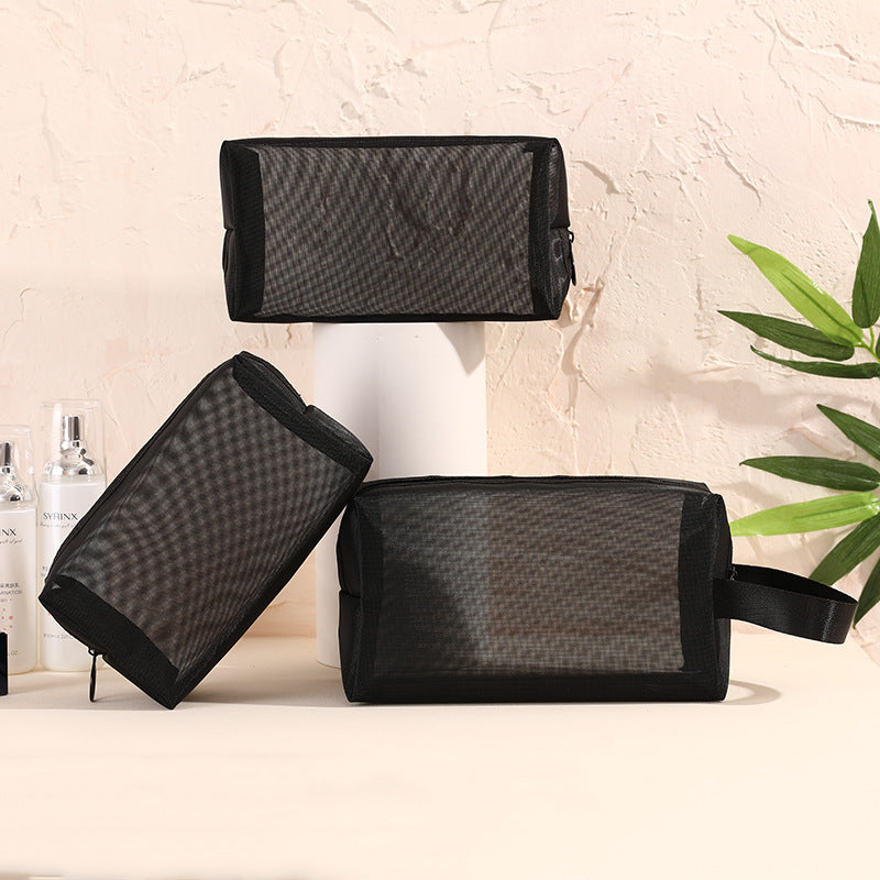 Mesh cosmetic bag