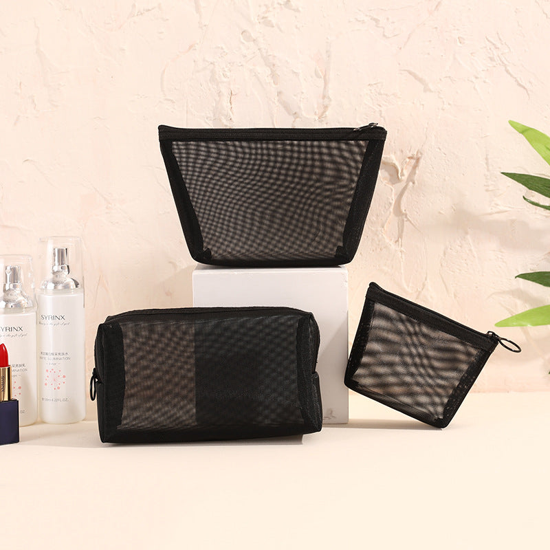Mesh cosmetic bag
