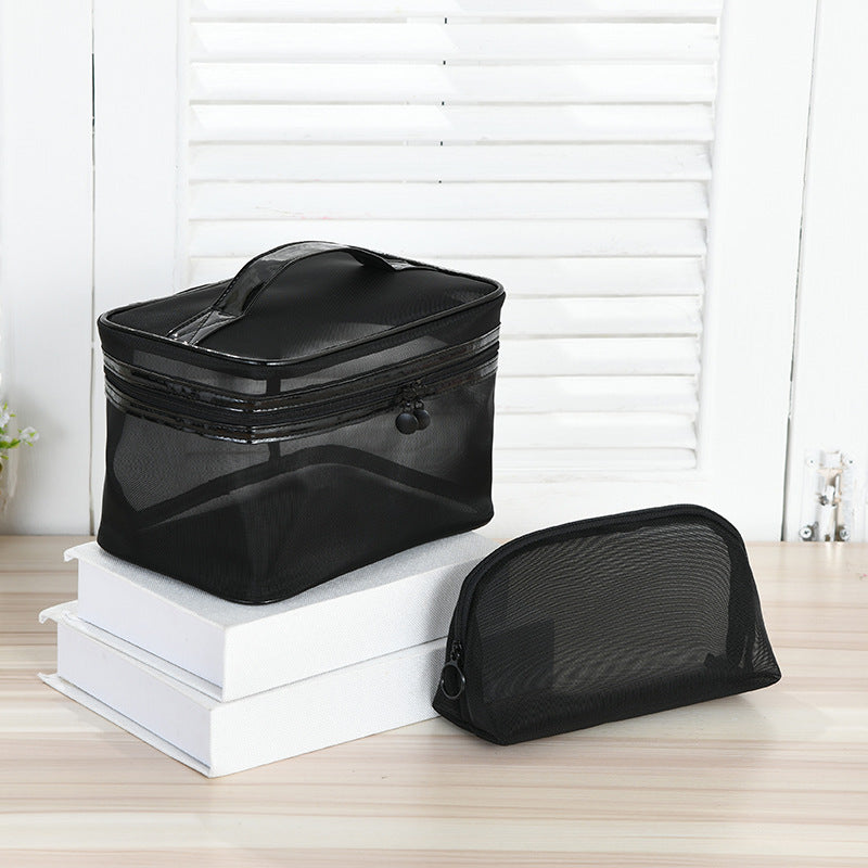 Mesh cosmetic bag
