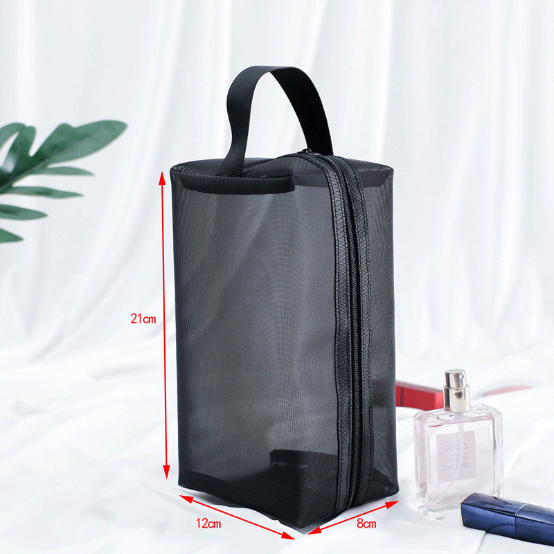 Mesh cosmetic bag