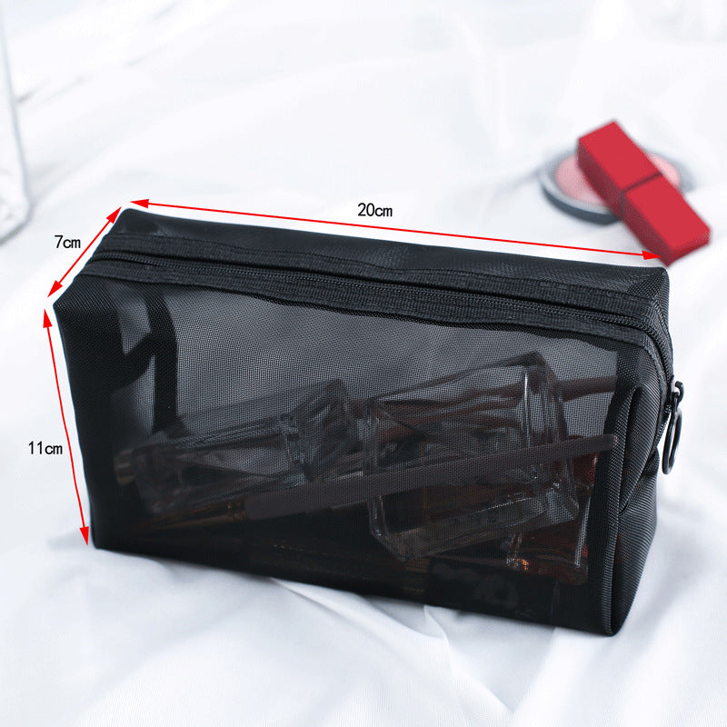 Mesh cosmetic bag