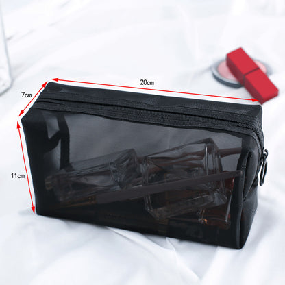 Mesh cosmetic bag