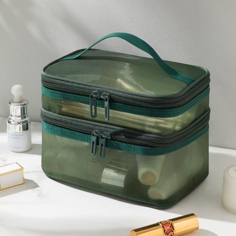 Mesh cosmetic bag