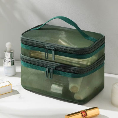 Mesh cosmetic bag