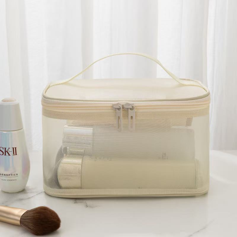 Mesh cosmetic bag
