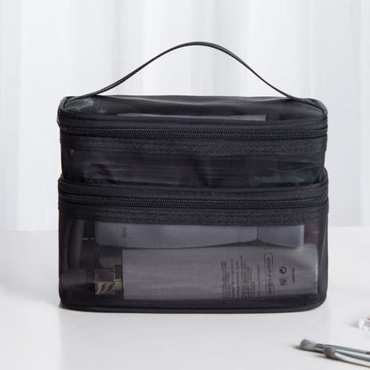 Mesh cosmetic bag