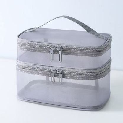 Mesh cosmetic bag