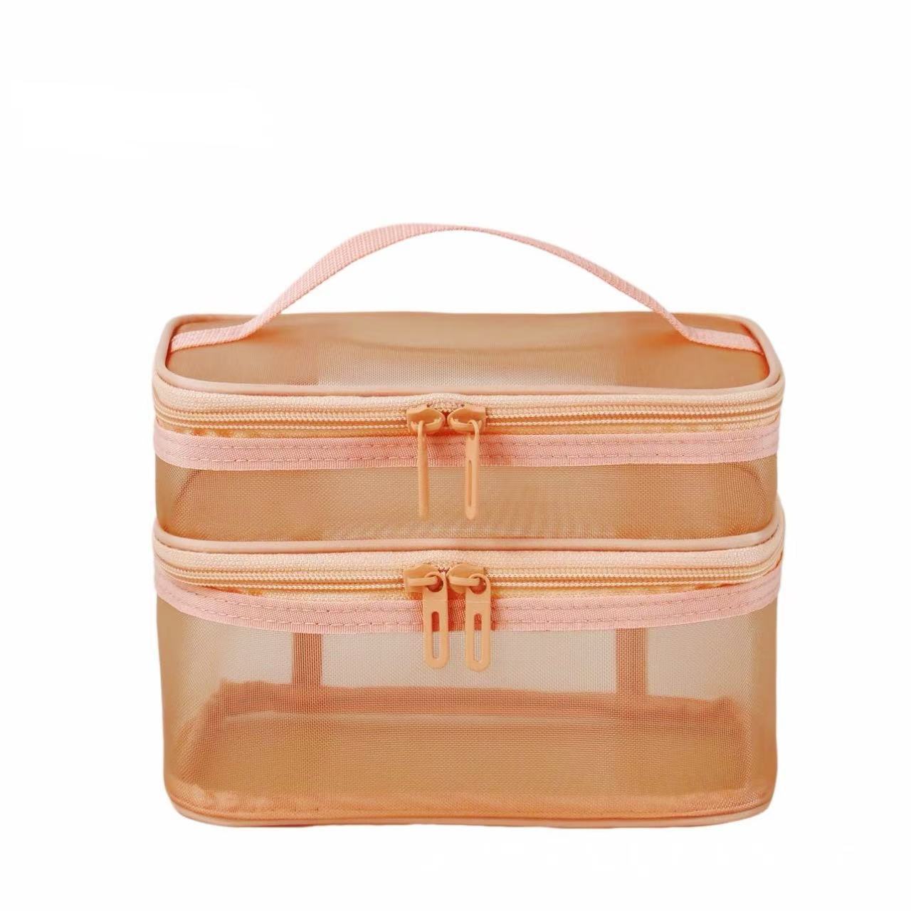 Mesh cosmetic bag