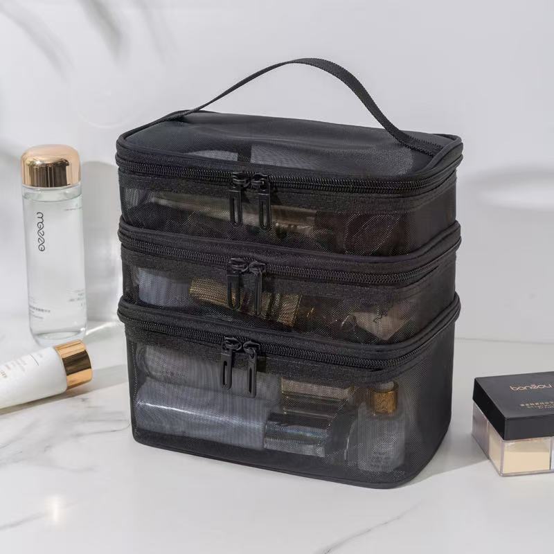Mesh cosmetic bag