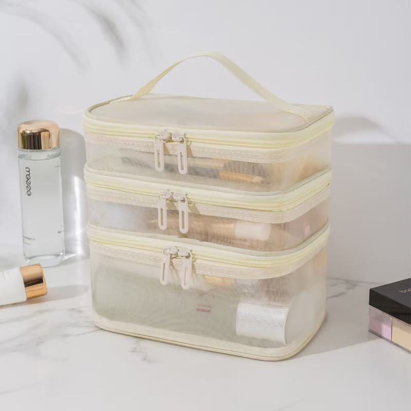 Mesh cosmetic bag