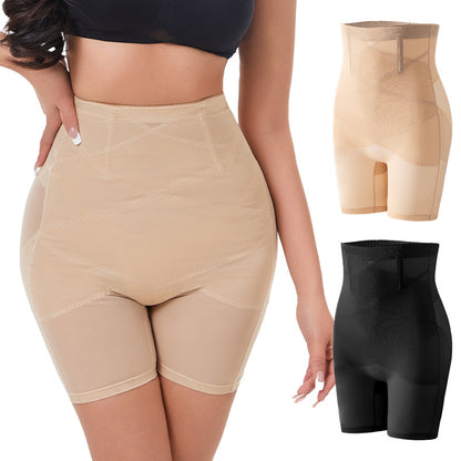 Mesh cross-cut high-waisted underwear