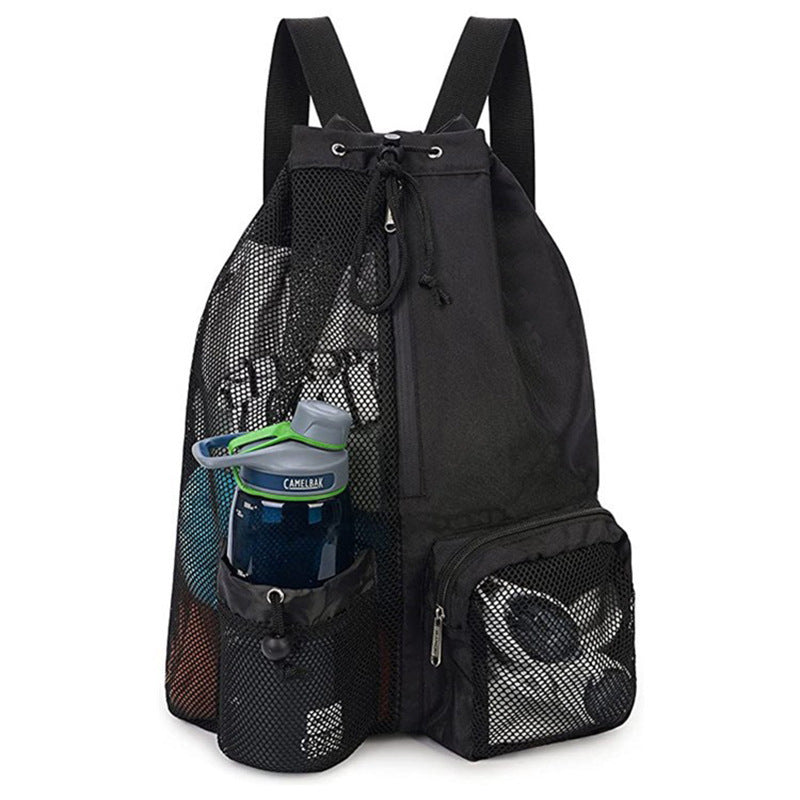 Mesh Drawstring Backpack for Swimming and Gym
